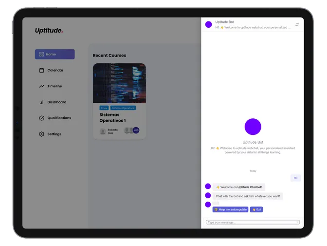 Peer evaluation system on Uptitude.